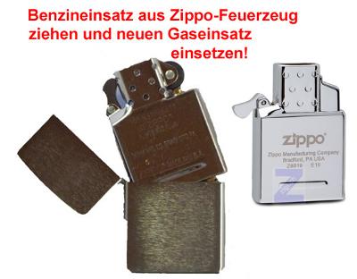 Inserto a gas per accendini Zippo