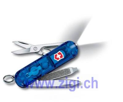 Victorinox SwissLite bleu trans.