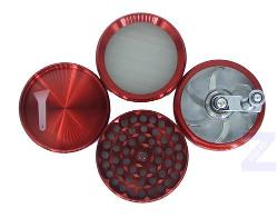 Grinder in metallo rosso